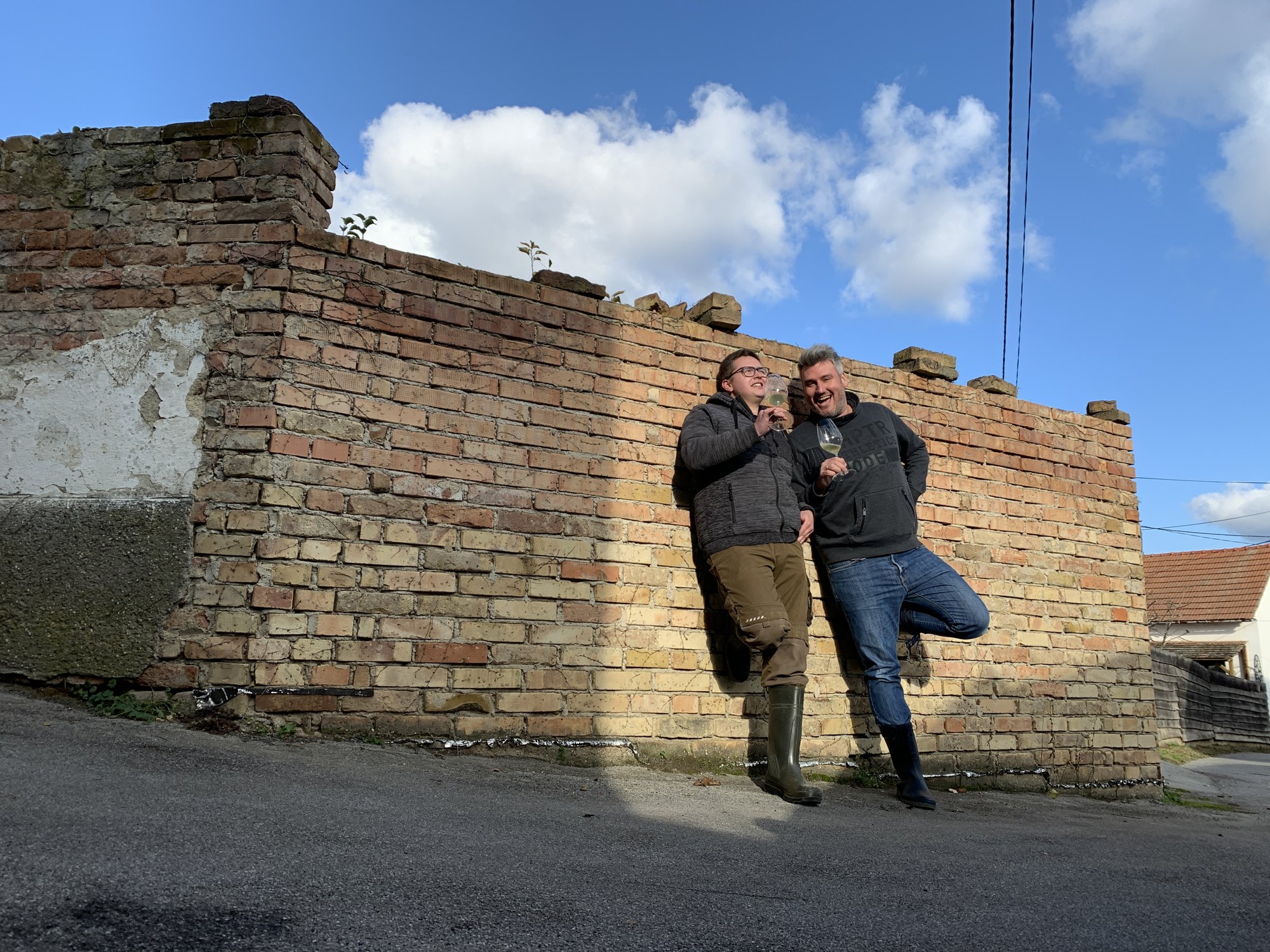 Berni und Chris am Keller am Königsberg
